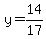 y=14%2F17