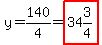 y=140%2F4=highlight%2834%263%2F4%29