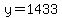 y=1433