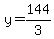 y=144%2F3
