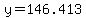 y=146.413