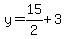 y=15%2F2%2B3