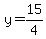 y=15%2F4