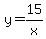 y=15%2Fx