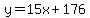 y=15x%2B176