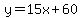 y=15x%2B60