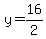 y=16%2F2