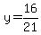 y=16%2F21