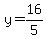 y=16%2F5