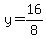 y=16%2F8