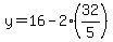 y=16-2%2832%2F5%29