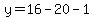 y=16-20-1