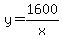 y=1600%2Fx