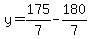 y=175%2F7-180%2F7