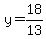 y=18%2F13