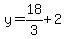 y=18%2F3%2B2