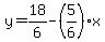 y=18%2F6-%285%2F6%29x