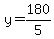 y=180%2F5