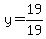 y=19%2F19