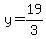 y=19%2F3