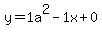 y=1a%5E2-1x%2B0