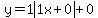 y=1abs%281x%2B0%29%2B0