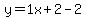 y=1x%2B2-2