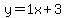 y=1x%2B3