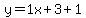 y=1x%2B3%2B1