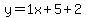 y=1x%2B5%2B2