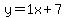 y=1x%2B7
