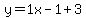 y=1x-1%2B3