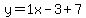 y=1x-3%2B7