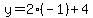 y=2%28-1%29%2B4
