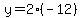 y=2%28-12%29