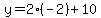y=2%28-2%29%2B10