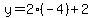 y=2%28-4%29%2B2