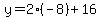 y=2%28-8%29%2B16