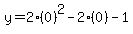 y=2%280%29%5E2-2%280%29-1