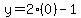 y=2%280%29-1