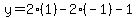 y=2%281%29-2%28-1%29-1
