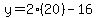 y=2%2820%29-16
