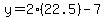 y=2%2822.5%29-7