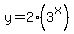 y=2%283%5Ex%29