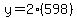 y=2%28598%29