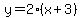 y=2%28x%2B3%29