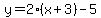 y=2%28x%2B3%29-5