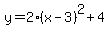 y=2%28x-3%29%5E2%2B4