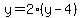 y=2%28y-4%29