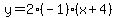 y=2%2A%28-1%29%28x%2B4%29